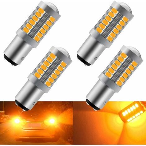 Ampoule LED automobile, réf. BA15D/P21/5W, 900 lumens, 33 SMD, Canbus, pour l'éclairage et le remplacement dans les véhicules.-AquaForge (1/5)
