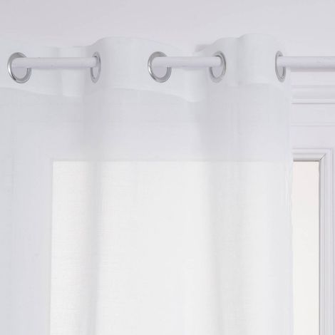 Rideau Ana - blanc - 140x240 cm - Atmosphera Créateur d'Intérieur (1/5)