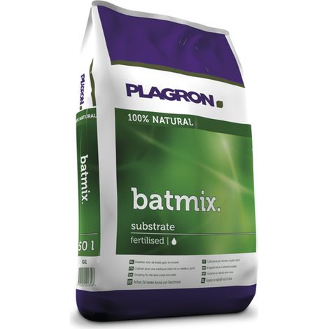 Terreau avec guano de chauves-souris Batmix 50L – Substrat pré-fertilisé organiquement – Pour floraison abondante et saveurs intenses – Plagron