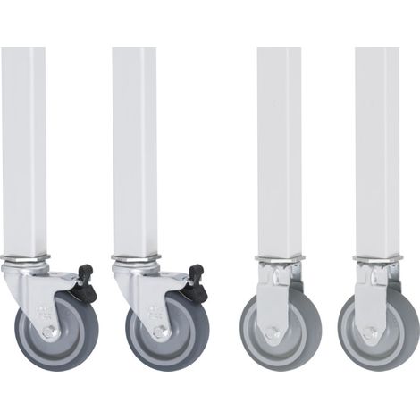 Kit de roulettes Rau pour Jerry GT de table de travail, 2 fixes et 2 pivotantes