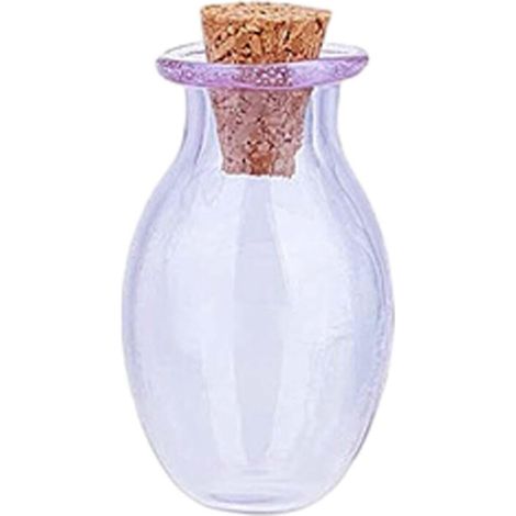 Mini botellas de vidrio HILABEE con corcho, botellas de los deseos, jarrones decorativos, recuerdos de boda, manualidades, piezas de arte en miniatura.