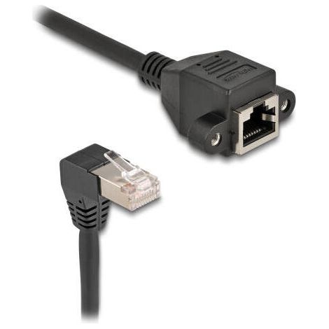 Delock cable de extensiÓn s/ftp macho rj45 macho 90° angular (1/3)