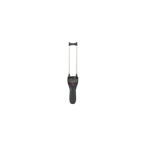 Humidimètre de Foin Portable Testeur d'humidité Foin avec Sonde Testeur Fibre Numérique Plage d'humidité 10% à 40% pour la Paille, L'herbe Fourragère la Luzerne