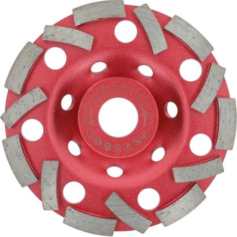 Disque abrasif diamanté 125 mm – Turbo-segmentation pour béton et maçonnerie – Vitesse d'enlèvement élevée – Compatible meuleuses 1000W (1/5)