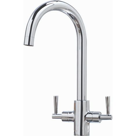 Orbit Kingston Kitchen Sink Mixer Tap Dual Handle - Chrome (1/4)