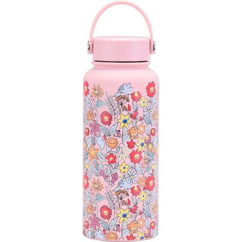 Gourde Isotherme Sport Portable 2025 1L Grande Capacité Nouveau Modèle à Ouverture Large Extérieur Femme (1/5)