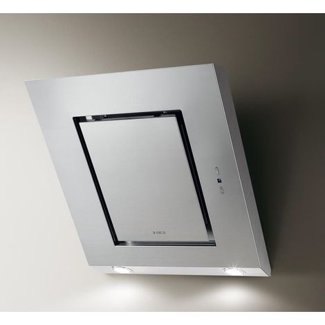 Elica PRF0006407B ELEKTRA IX-F-55 Cappa a parete 55 cm 645 m³-h Classe C 63 dB Touch colore Nero Acciaio Inox