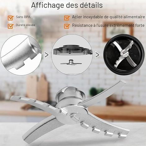 Replacement Blade Compatible with Ice Cream Maker and Iced Dessert Maker, Blade Pale Replacement Part for Ice Cream Maker NC300EU NC300EUCP NC300 NC301 Accessory (1/4)