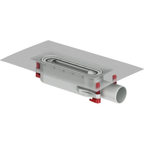 ACO ShowerDrain S+ Scarico/DN50/1,5Grado/WS 30 con guarnizione di tenuta/con set di fissaggio OKE 70-160 mm, 9010.51.21