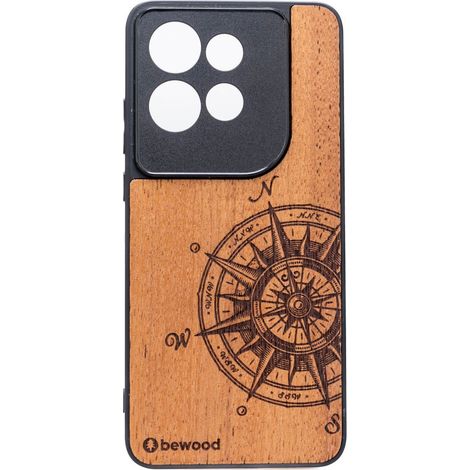 Étui en bois Bewood pour Motorola Edge 50 Neo TRAVELER MERBAU (1/2)