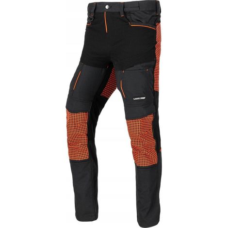 Pantaloni da lavoro neri per tetti con inserti elasticizzati, L, CE, lahti (1/3)