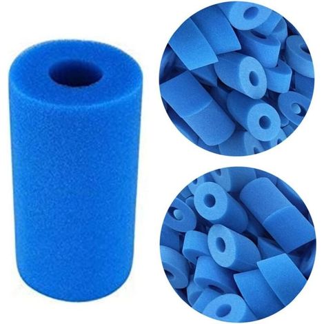 Intex Typ A Poolfilter, Typ A Filterschwamm, wiederverwendbarer waschbarer Schaumstoff-Poolfilter, Kartuschenschwammfilter, Intex Typ A wiederverwendbarer Spa-Filter (1 Stück - Typ A) (1/4)