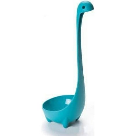 Louche Nessie Turquoise - Cuillère à Potage Résistante à la Chaleur - Idée Cadeau Cuisine - Parfaite pour Servir Soupe, Ragoût, Sauce et Chili - Louche Décorative Loch Ness (1/2)