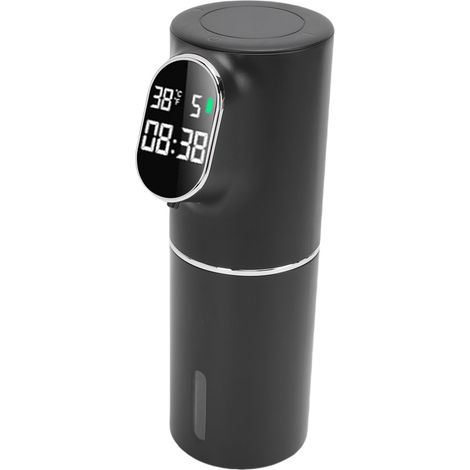 Soavoa Distributeur Savon Automatique Mousse Sans Contact Rechargeable USB 320ml pour Salle de Bain et Cuisine Noir (1/4)