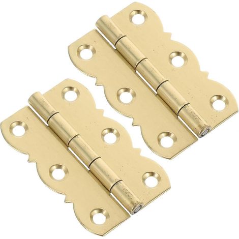 Angoily Lot de 2 charnières de piano papillon pour pupitre en bois (1/4)