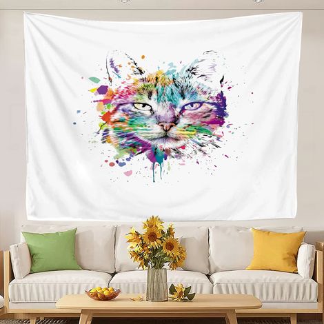 Tapisserie murale humoristique et esthétique pour chambre à coucher ou salon 100x75cm (1/5)