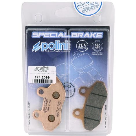 Plaquette de frein Polini pour scooter Sym 50 Jet 4 174.2099 Neuf (1/4)