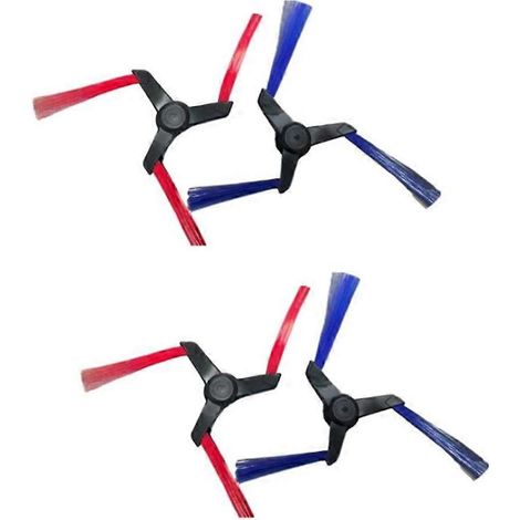 Pièces de rechange pour brosses latérales compatibles avec l'aspirateur robot Spot+Scrub AI : brosses latérales lavables (lot de 4). (1/5)