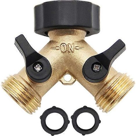 Raccord de tuyauterie à bille en laiton à filetage femelle 3/4" (2 voies) B (1/5)