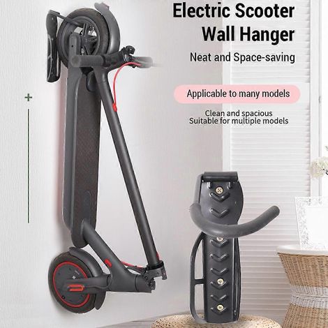 Support mural vertical pour trottinette électrique crochet de fixation en acier compatible avec les modèles M365 M365Pro et Kugoo M4. (1/5)