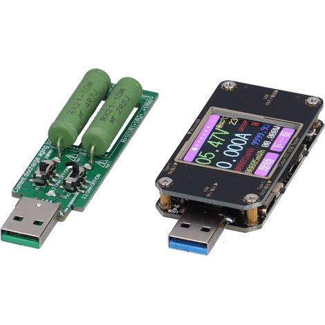 Bluetooth-USB-Tester mit digitalem LCD-Display, Voltmeter und Amperemeter für Android, Lastmessung und Sicherheitsfunktionen, Digitalanzeige (1/5)