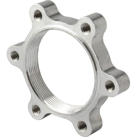 Convient pour roue libre de vélo, moyeu fileté, frein à disque, 6 trous, alliage d'aluminium argenté, 44 mm (1/5)