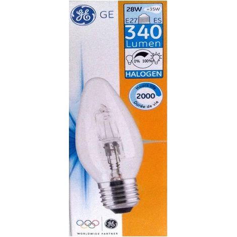 General Electric 1301065 Ampoule E27 28W(35W) halogène - 2800K