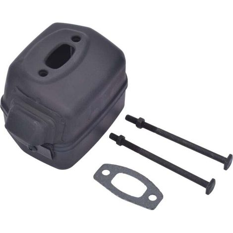 Silenziatore di scarico con bullone e guarnizione per motosega Husqvarna Husky 50 51 55