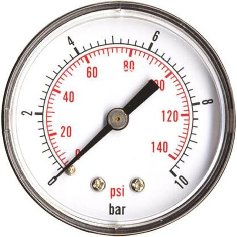 MANOMETRE SEC A RACCORDEMENT AXIAL