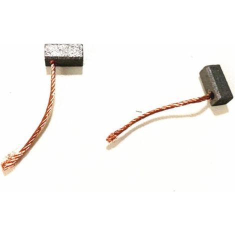 Jeu de 10 balais de charbon 5x6x14mm en graphite cuivré, brosses moteur DC 24V, carbons de rechange pour moteur électrique, kit de remplacement (1/3)