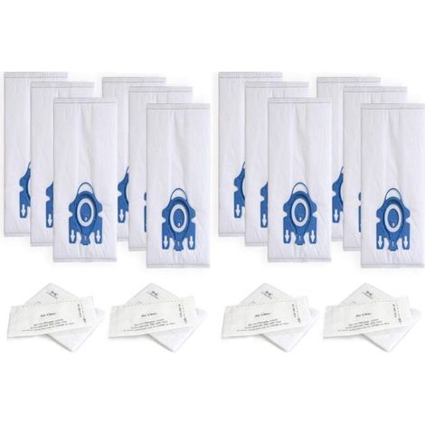 12 replacement vacuum cleaner bags and 4 filter sets for Miele HyClean 3D Efficiency GN Classic C1 (1/5)