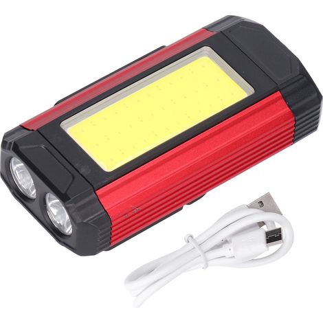 Multifunktionale, wiederaufladbare COB-Arbeitsleuchte mit USB-Anschluss und Magnetverschluss für Outdoor-Camping (1/5)