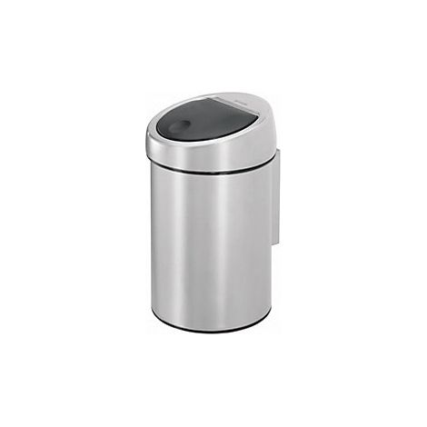 Colector de residuos mural  acero inoxidable  capacidad 3 l  H