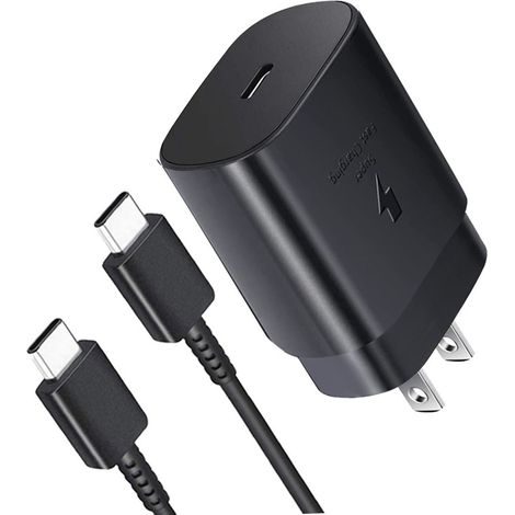 Chargeur secteur USB Type C 25 W avec câble de charge pour Samsung S21/S20 (1/5)