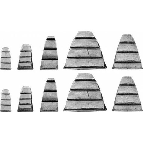 Cuñas para martillo Vorel, juego de 10 unidades.