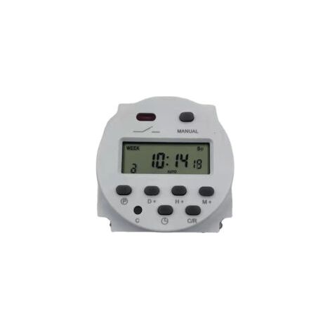 – Minuterie hebdomadaire numérique LCD 12V – Interrupteur d'alimentation étanche – Programmation jusqu'à 60 jours – Installation rapide-Crezuo