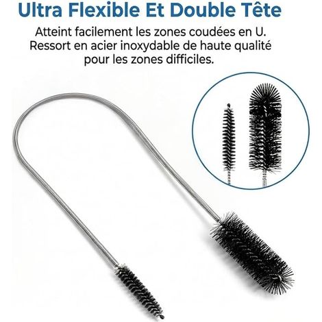 Brosse Nettoyage Goupillon Bouteille Ecouvillon Furet Deboucheur (1/4)