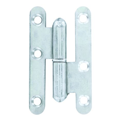Gebäudescharnier links, Rundknopf 80x45 Abi - 1 Stück - Vynex
