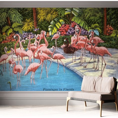 Fotomurale adesivo stickers - murali decorativo - soggiorno moderno - effetto realistico - Scena esotica 312x219 cm (1/5)