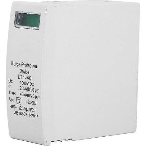 Parafoudre DC 40KA 1000V Photovoltaïque, Protection Surtension Solaire 2 Pièces, Dispositif Parafoudre (1/5)