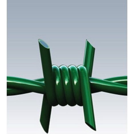 Filo spinato Riccio plastificato grigio, L.250 m Cavatorta