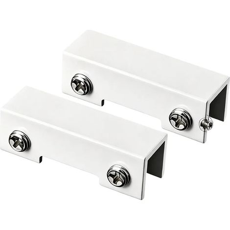 Support de pied réglable en alliage d'aluminium (-C-8 pouces), blanc, étanche, pinces d'angle en aluminium, résistant à la rouille, porte-carreaux robuste (1/5)