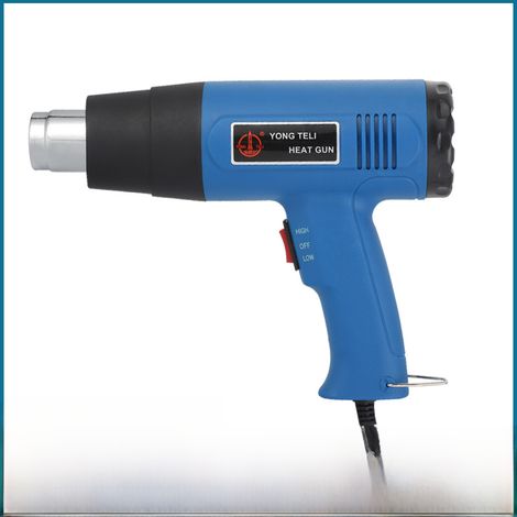Pistolet À Air Chaud - 2000 W - Température Réglable Jusqu'à 650 °C - Pour Démontage De Films Automobiles Et Applications Industrielles - 1 Pièce (1/2)
