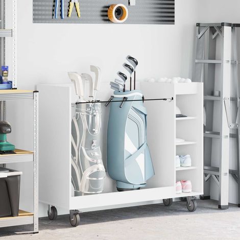 Golf Schrank Mit Rad Uni Weiß 120 x 45 x 98 cm