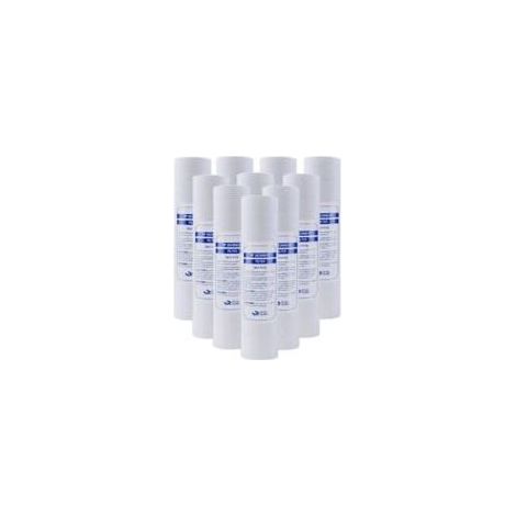 Filtre à eau universel PP en coton, 10 pièces, filtration sédiments 5 µm, matériau polypropylène haute performance