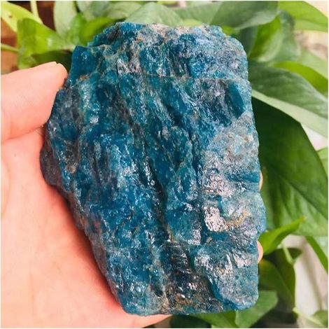 1 pièces décoration de spécimen de Pierre d'apatite Bleue Brute Naturelle Collections de la Maison (Size : 180-200g) (1/5)