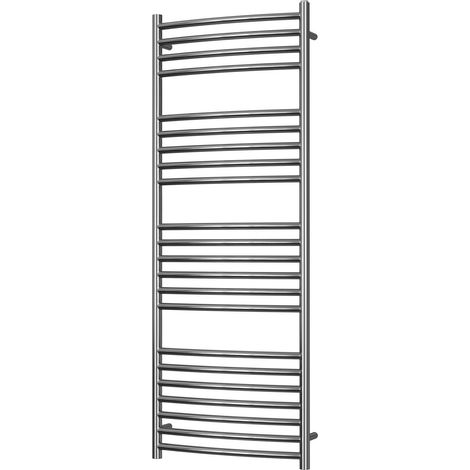 Aston - Stainless Steel Heated Towel Rail – H1400mm x W500mm - Curved (1/3)