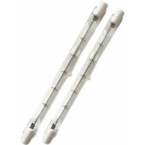 CHOYCLIT 500W tube R7s 118mm halogène Dimmable Blanc Chaud 2800K ampoule crayon r7s linéaire 11000lm AC 200-240V pour l’éclairage de maison, travail, sécurité, lampadaire, etc (5pcs) (1/5)