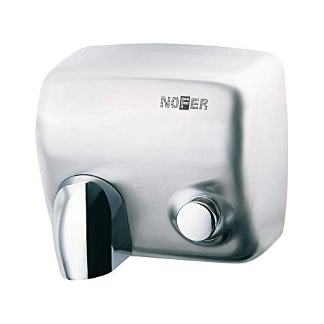Asciugamano elettrico con pulsante acciaio inox satinato cyclon nofer 01100.s