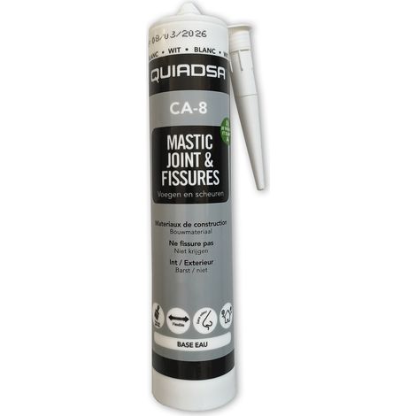 Mastic acrylique pour intérieur & extérieur, multi matériaux, joints et fissures - Mastic professionnel -